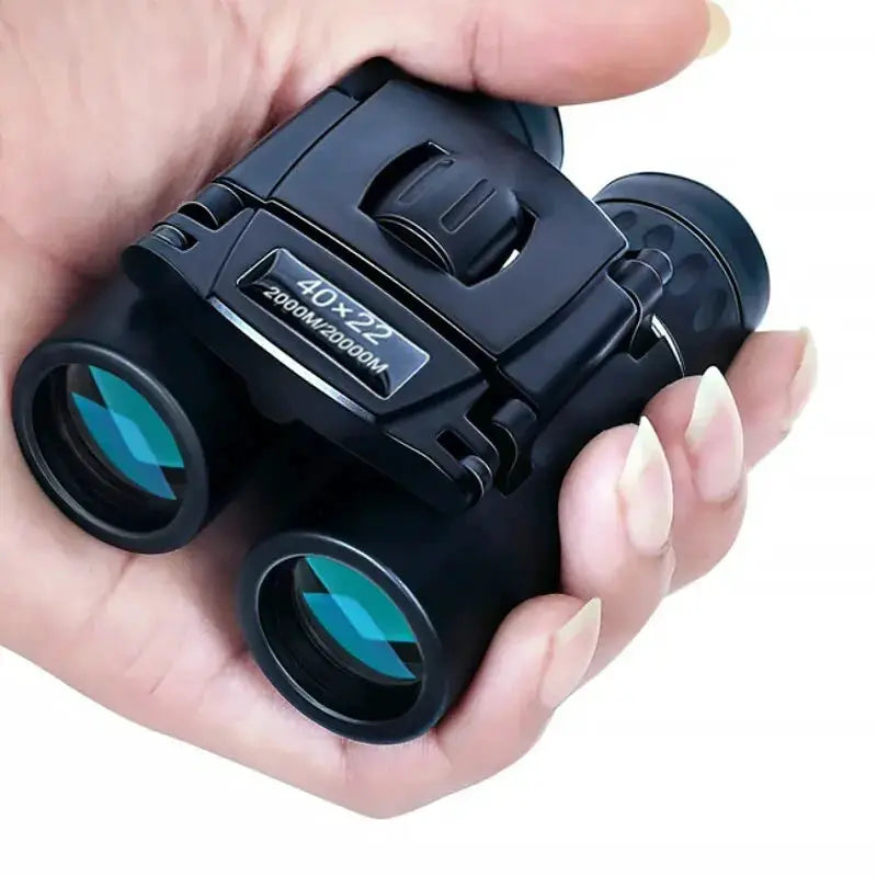 40x22 HD Binoculars With BAK4 FMC Coatings 2000M Long Range Folding Mini Telescope For Hunting Sports Camping Travel