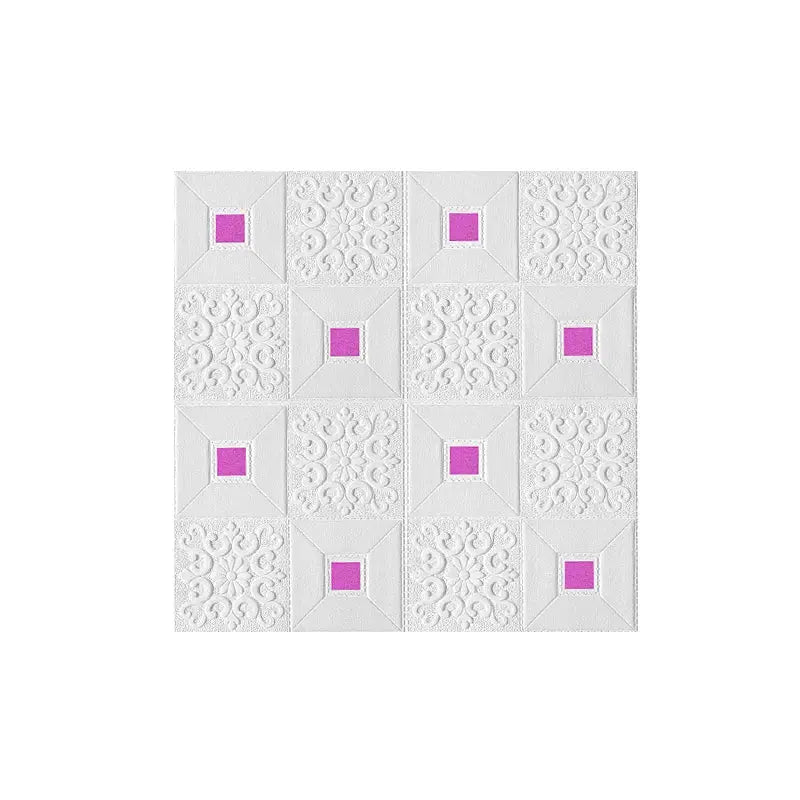 10 Pieces 70x70 CM 3D Brick Foam Wall Panels Waterproof Self Adhesive Ceiling Wallpaper Decoration