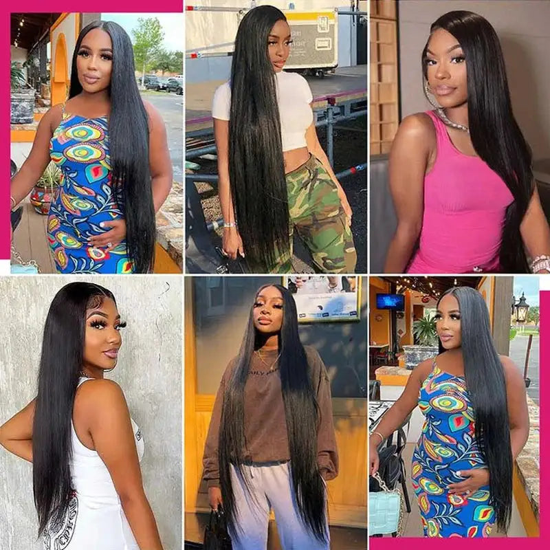 100 Percent Malaysia Remy Human Hair Lace Front Wig 13x6 Bone Straight 30 Inch 13x4 Lace Frontal Wig