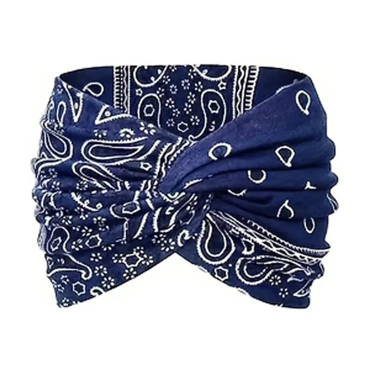 Ultra Wide Elastic Knot Cross Yoga Hairband For Women Fitness Enthusiasts Gym Workout Headband Hair Accessory