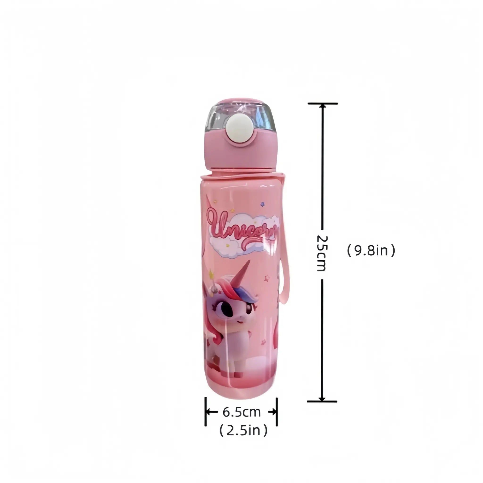 700ml Cute Cartoon Space Cup With Ring BPA Free High Temperature Resistant Portable Outdoor Water Bottle For Kids