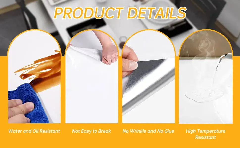 Simples Market 40cm kitchen self-adhesive wallpaper for cabinets and countertops, PVC waterproof and oil-proof