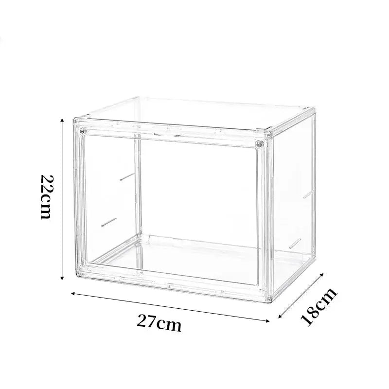 Transparent Storage Box Organizer for Books CDs Albums and Magazines Desktop Display Cabinet Dustproof
