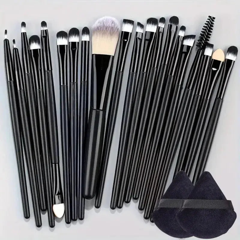 CosmoBeauty 20 Piece Makeup Brush Set Premium Synthetic Hair For Flawless Blending On Cheeks Eyes And Foundation