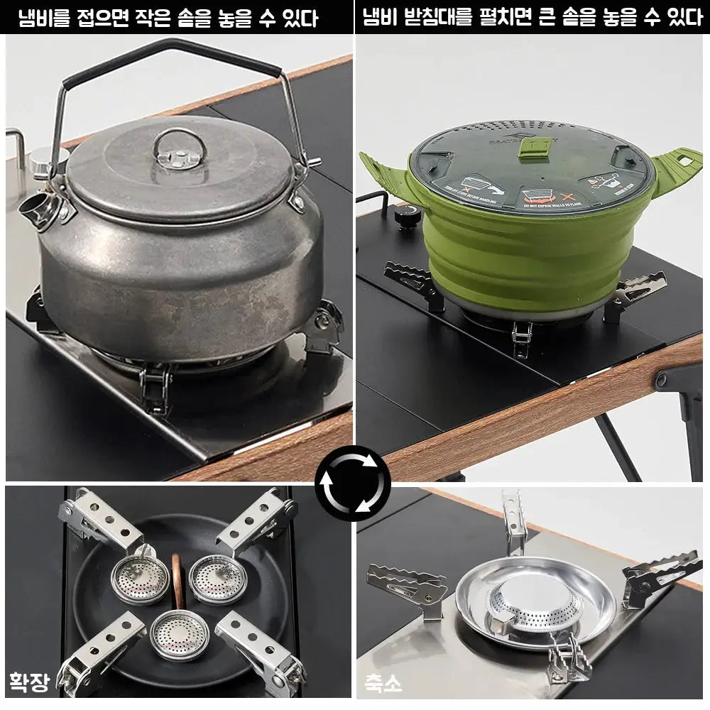 Pandatour IGT 0.5UNT Gas Stove Folding Outdoor Camping Table Stove With One Click Ignition High Firepower Burner