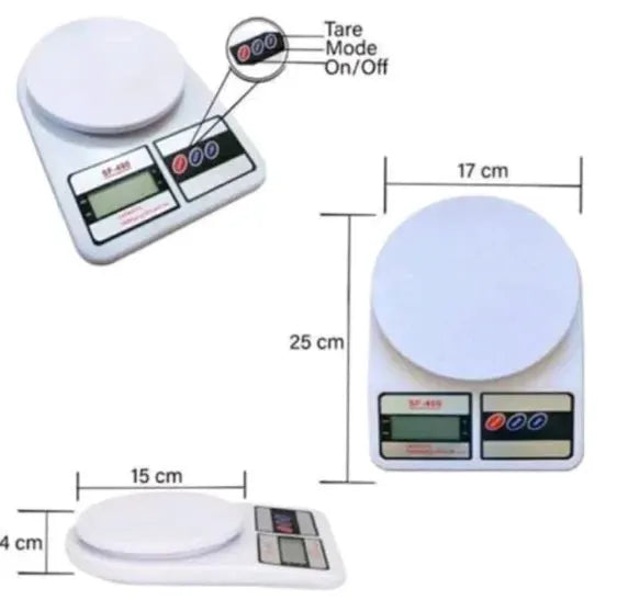 Digital Precision Kitchen Scale 10kg for Nutrition and Diet Compact Food Weighing Scale