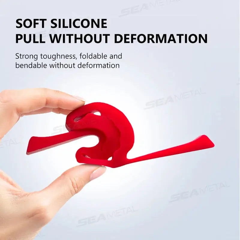 SEAMETAL red silicone car door bumper cushion, soft anti-vibration pad
