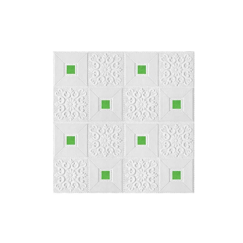 10 Pieces 70x70 CM 3D Brick Foam Wall Panels Waterproof Self Adhesive Ceiling Wallpaper Decoration