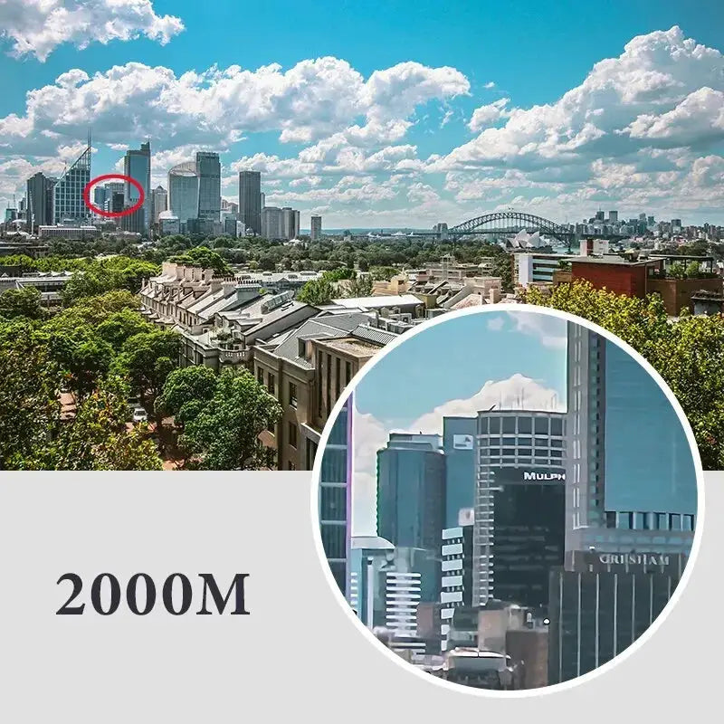 40x22 HD Binoculars With BAK4 FMC Coatings 2000M Long Range Folding Mini Telescope For Hunting Sports Camping Travel