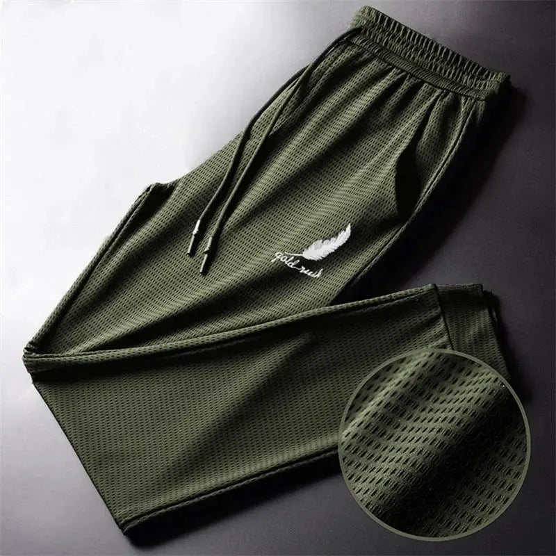 TrailPulse Mens Quick Dry Hiking Jogging Running Pants Breathable Lightweight Performance