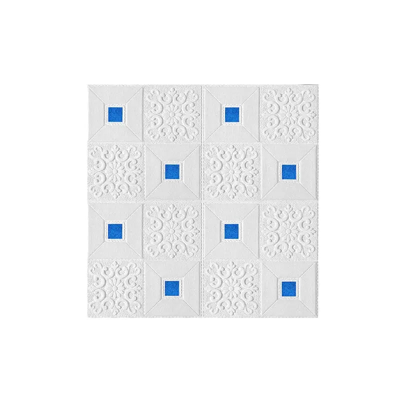 10 Pieces 70x70 CM 3D Brick Foam Wall Panels Waterproof Self Adhesive Ceiling Wallpaper Decoration