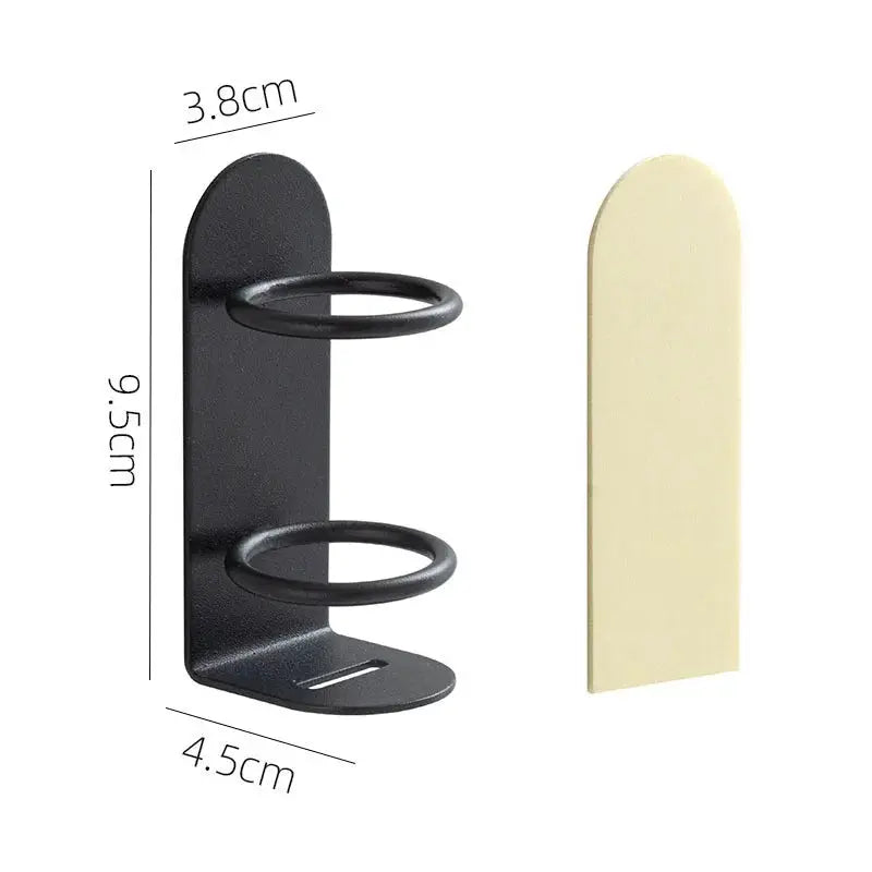 ZenHome Wall Mounted Electric Toothbrush And Razor Holder Punch Free Installation Space Saving Organizer