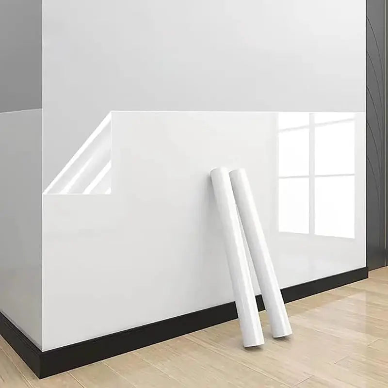 Simples Market 45cm transparent electrostatic protective film for kitchens, oil-proof wall decor, two white rolls shown
