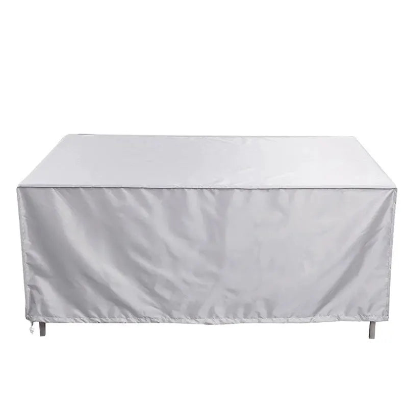 1-piece garden table cover, waterproof and windproof, 210D Oxford cloth, light grey