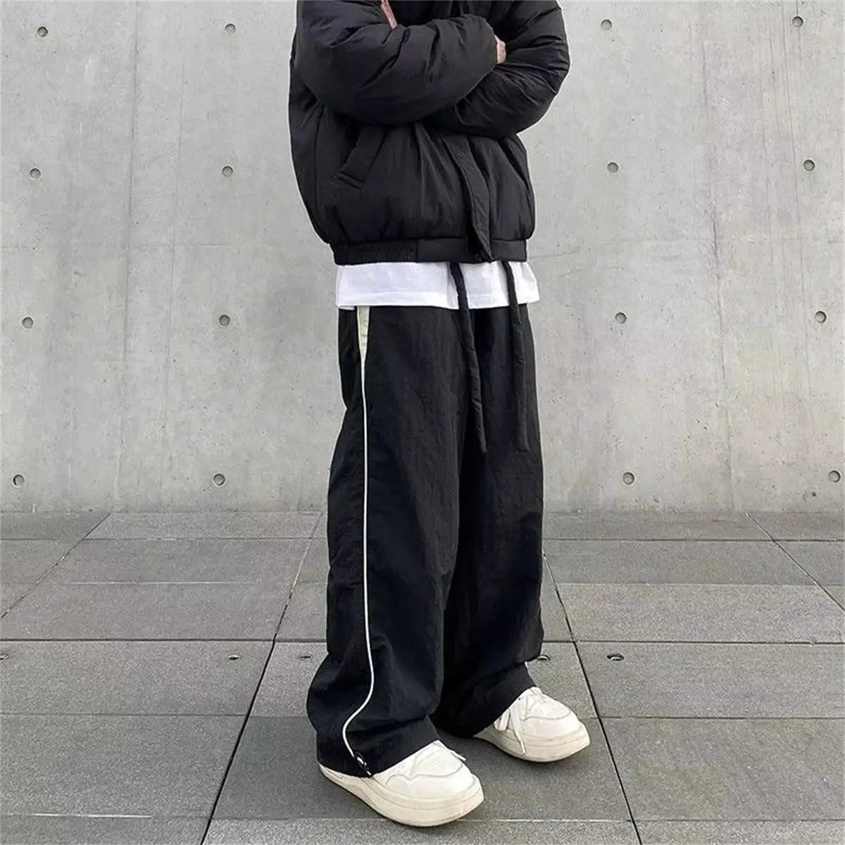 Women Baggy Harajuku Cargo Pants Streetwear Wide Leg Parachute Joggers Hip Hop Techwear Y2K Trousers