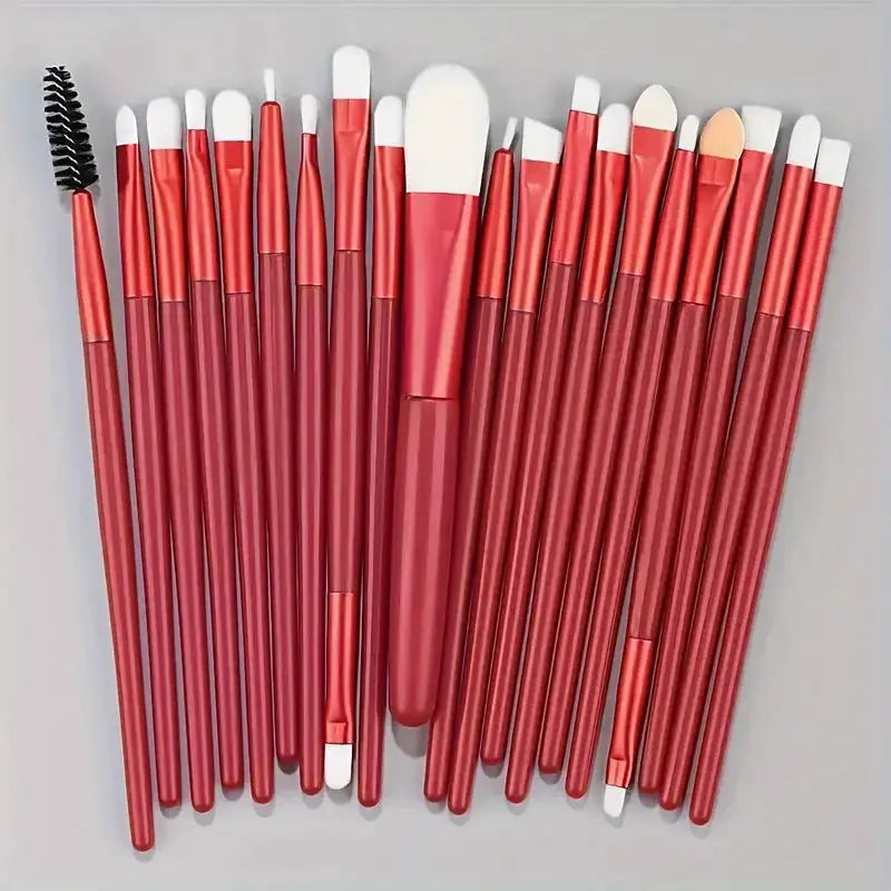 CosmoBeauty 20 Piece Makeup Brush Set Premium Synthetic Hair For Flawless Blending On Cheeks Eyes And Foundation