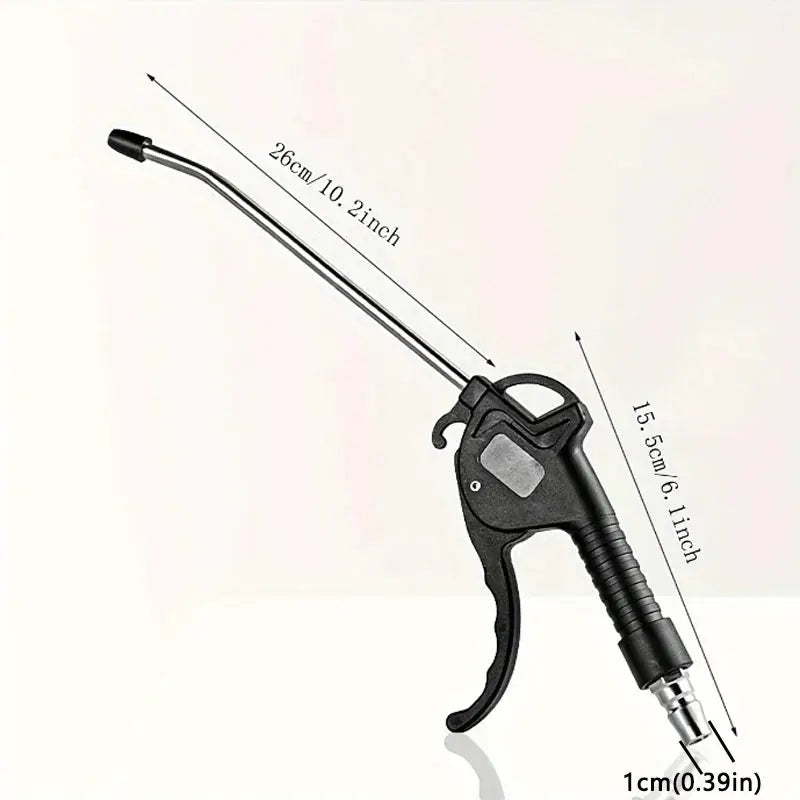 Air Blow Gun High Flow For Compressor With Angled Bent Nozzle Short Style Pneumatic Tool Three Colors Available