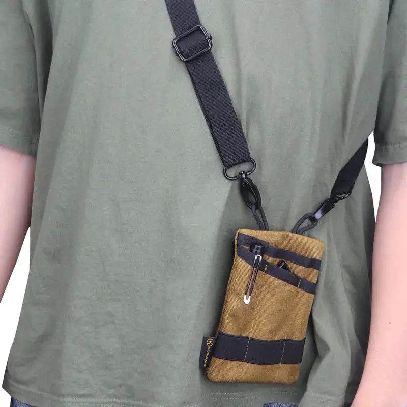 Kosibate Tactical EDC Molle Pouch Mini Wallet Card Holder Belt Waist Pack Durable Nylon Camping Hiking Hunting Outdoor