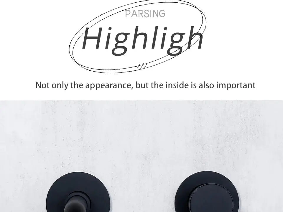 Basin faucet wall-mounted matte black mixer with two circular plates