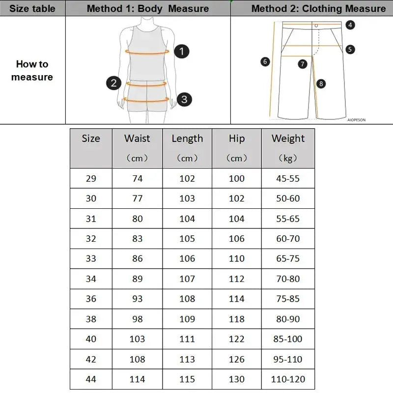 Men's tactical camouflage overalls by Simples Market, cotton multi-pocket work pants; size chart shown.