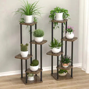Wooden Plant Stand With Four Five Or Six Tier Flower Shelf Indoor Display Rack For Potted Plants