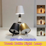 3 lampes bouteille sans fil Simples Market, commande tactile, noir et doré, 3 couleurs