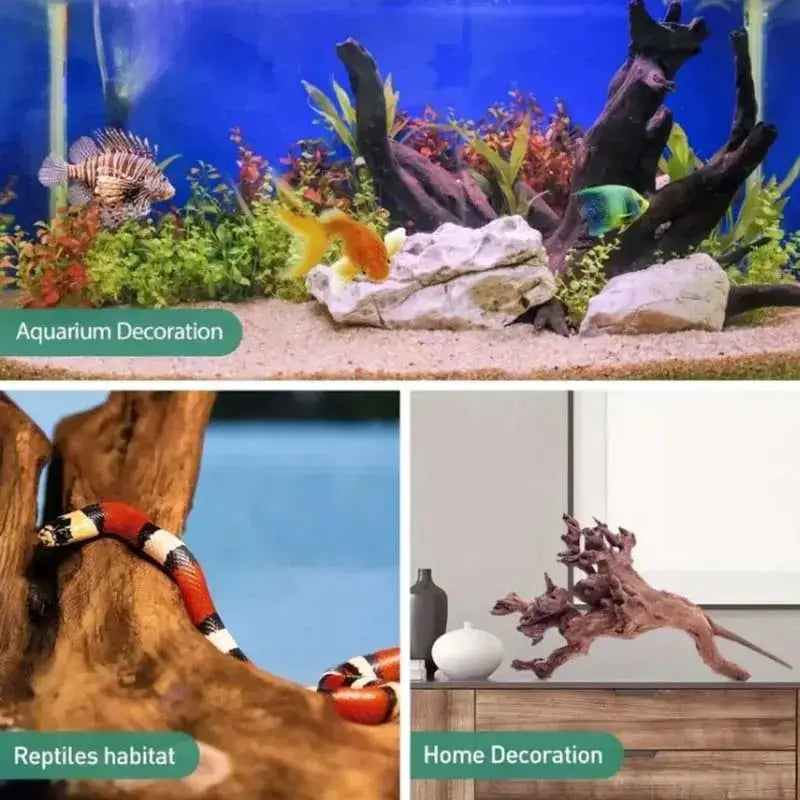 1 Piece Natural Aquarium Sinkable Driftwood Decoration For Fish Tanks And Aquatic Plant Landscapes