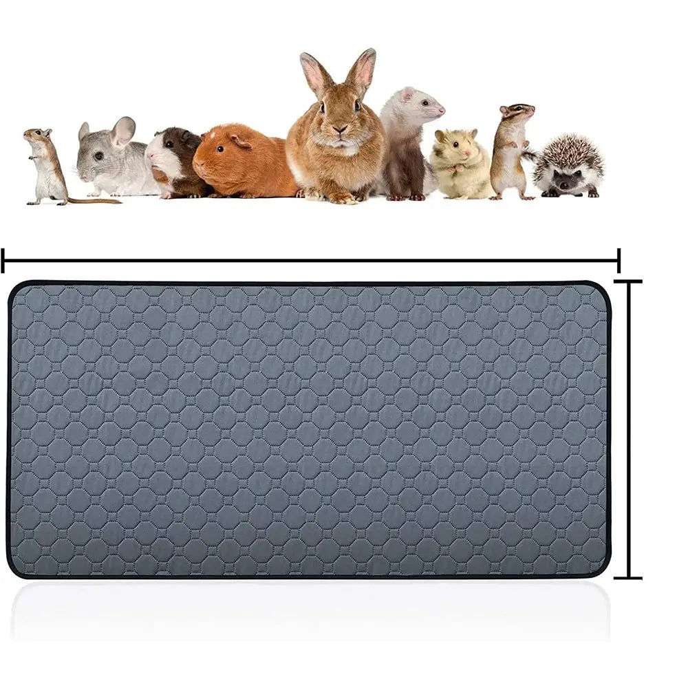 Guinea pig cage lining pad by Simples Market; washable, non-slip urinary pad for small animals with hex pattern