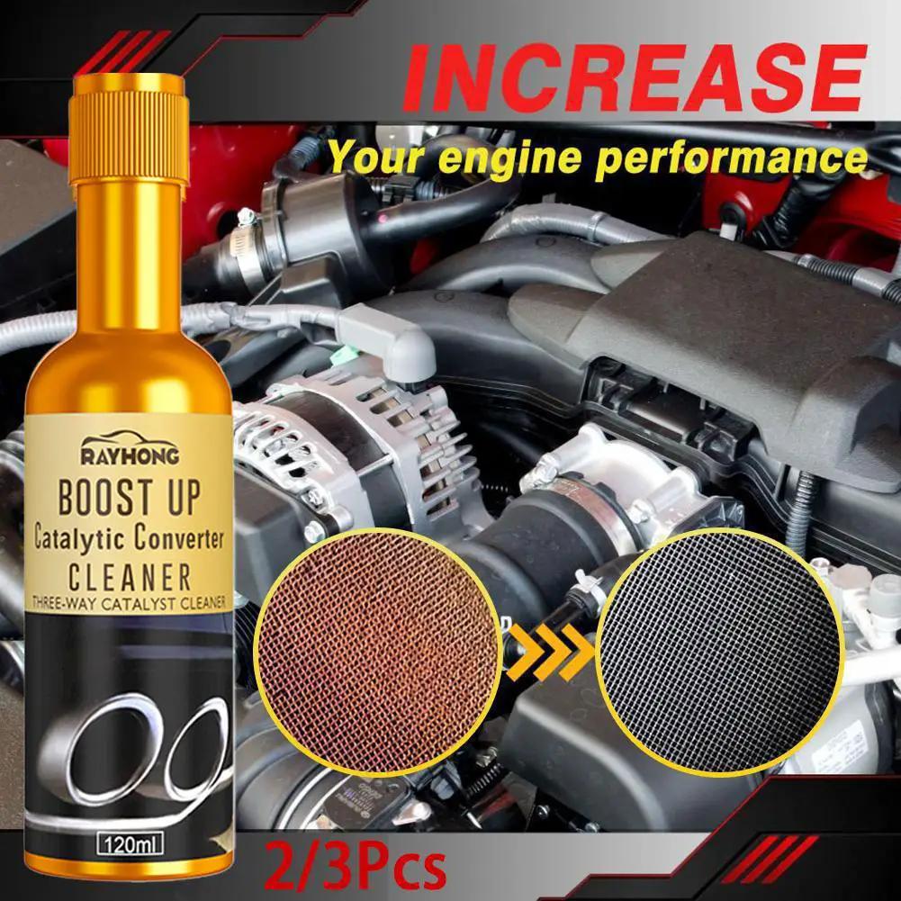 Rayhong Boost Up Catalytic Converter Cleaner bottle, orange 120ml, 2–3 pack