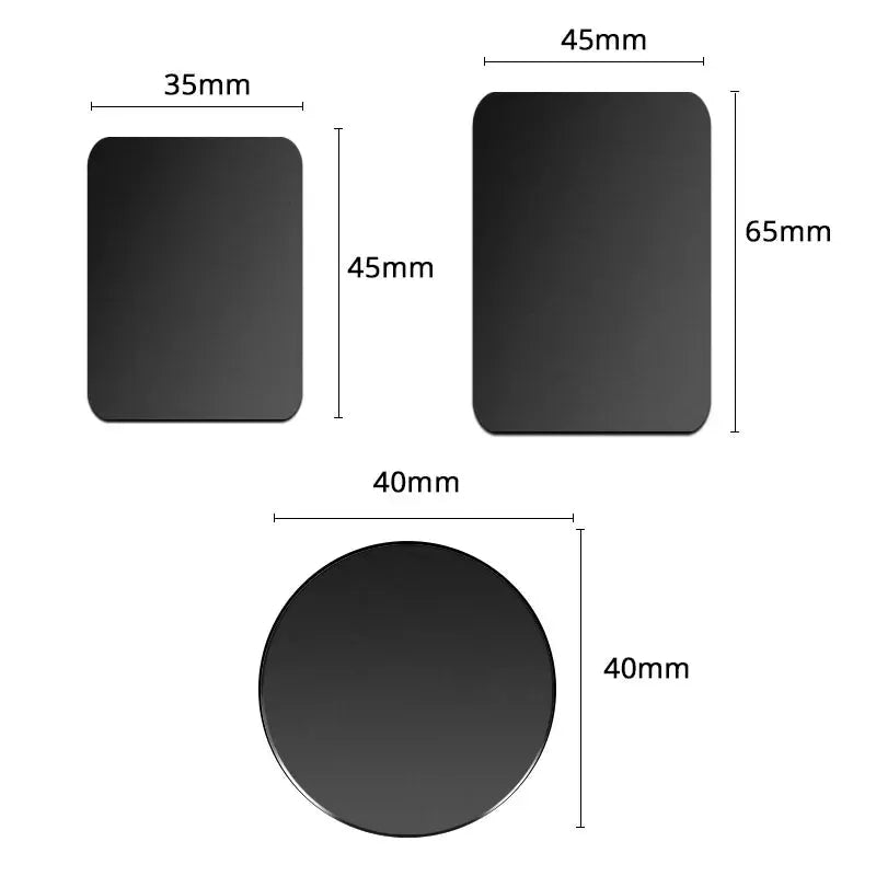 Universal Magnetic Metal Plate for Car Phone Holders Iron Sticker Mount for iPhone and Smartphones
