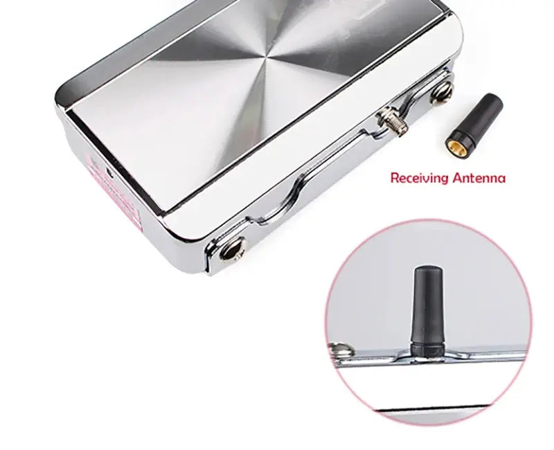 Simples Market Tuya TTLock smart door lock with wireless Bluetooth and receiving antenna, silver metal case