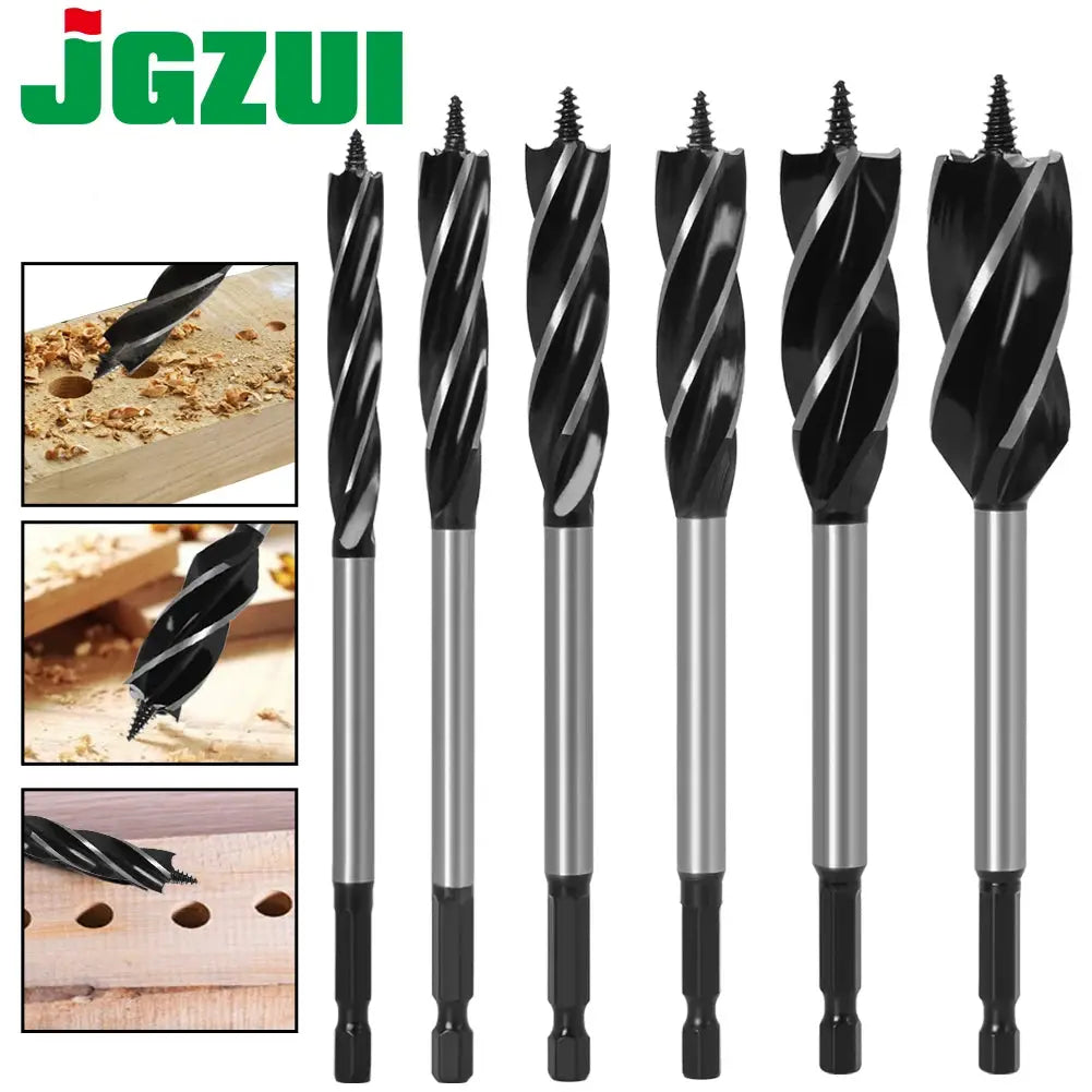 10mm to 35mm High Carbon Steel Twist Drill Bit Set for Wood Fast Cut Auger Carpenter Joiner Tools for Woodworking