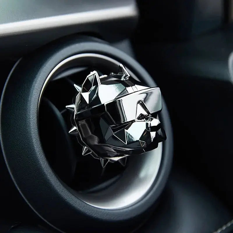 Bulldog Car Air Freshener Clip Vent Diffuser For Essential Oils Scent Decor Auto Fragrance