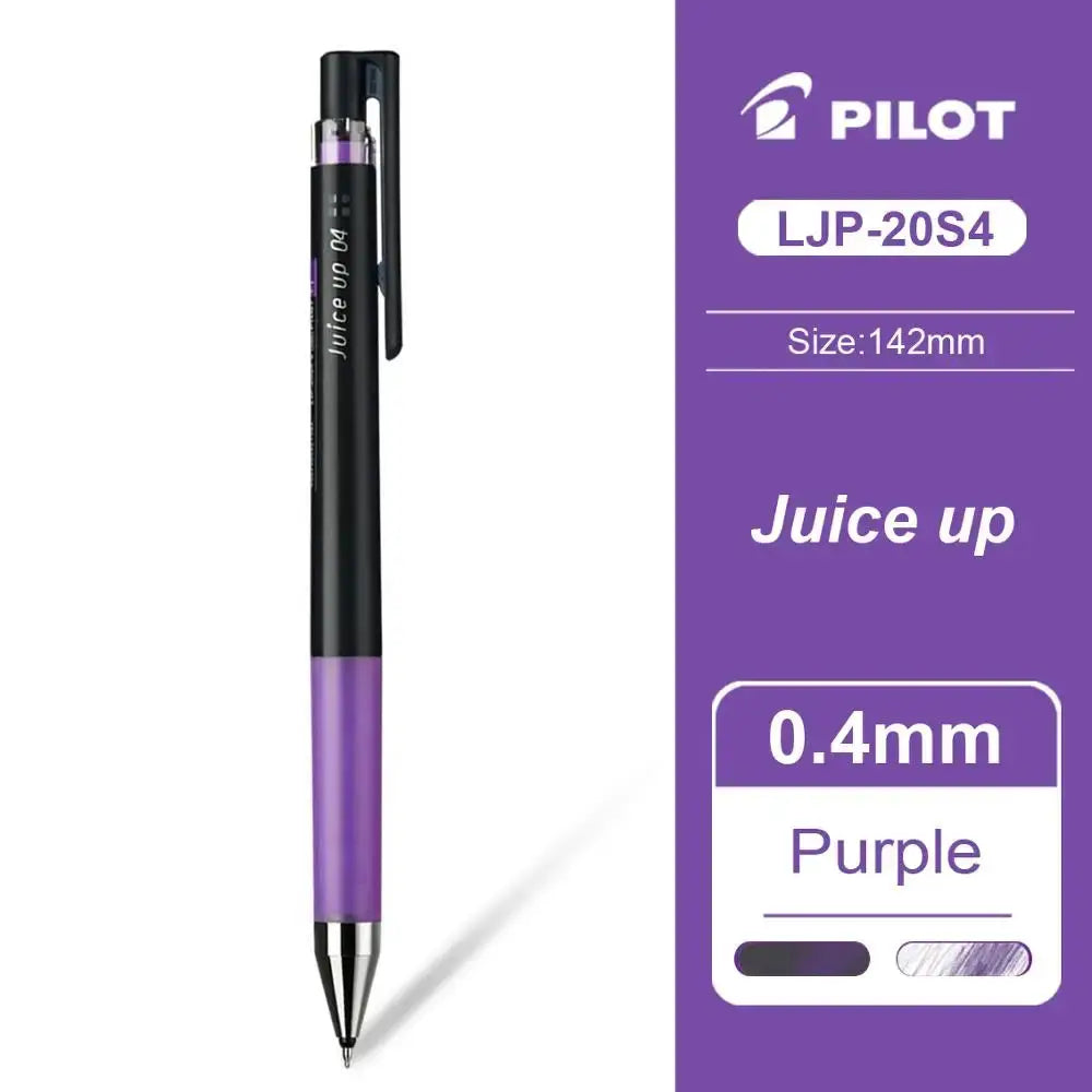 Pilot Juice Up 0.4mm gel pen with black body and purple grip
