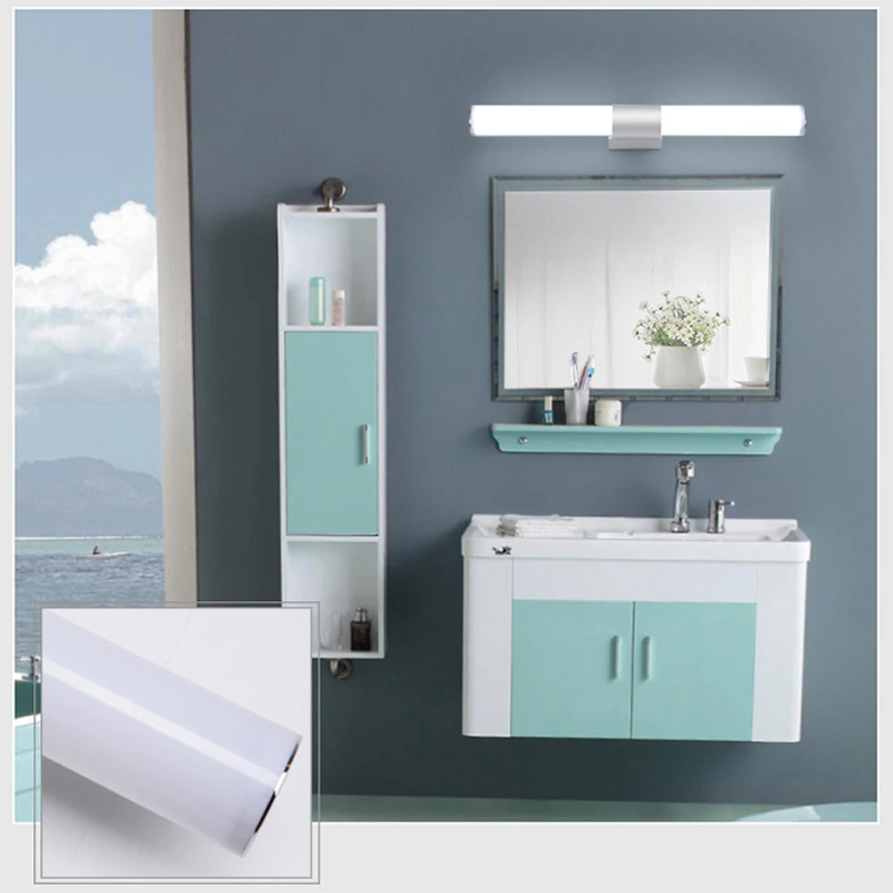 Simples Market bathroom LED wall lamp bar, white finish, waterproof mirror light, 12W/16W/22W