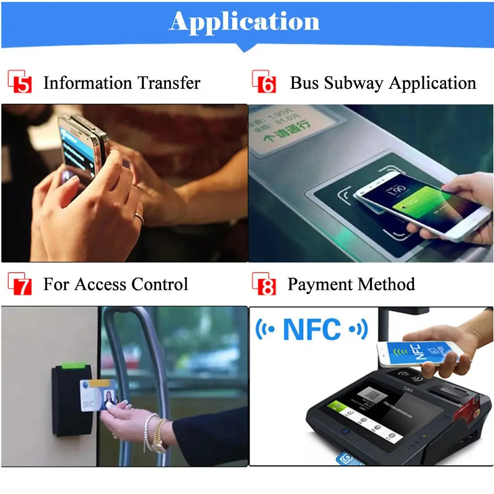 6 Pcs NFC Ntag213 Ntag215 Ntag216 Tags Sticker 13.56MHz Universal RFID Labels For Amiibo And More