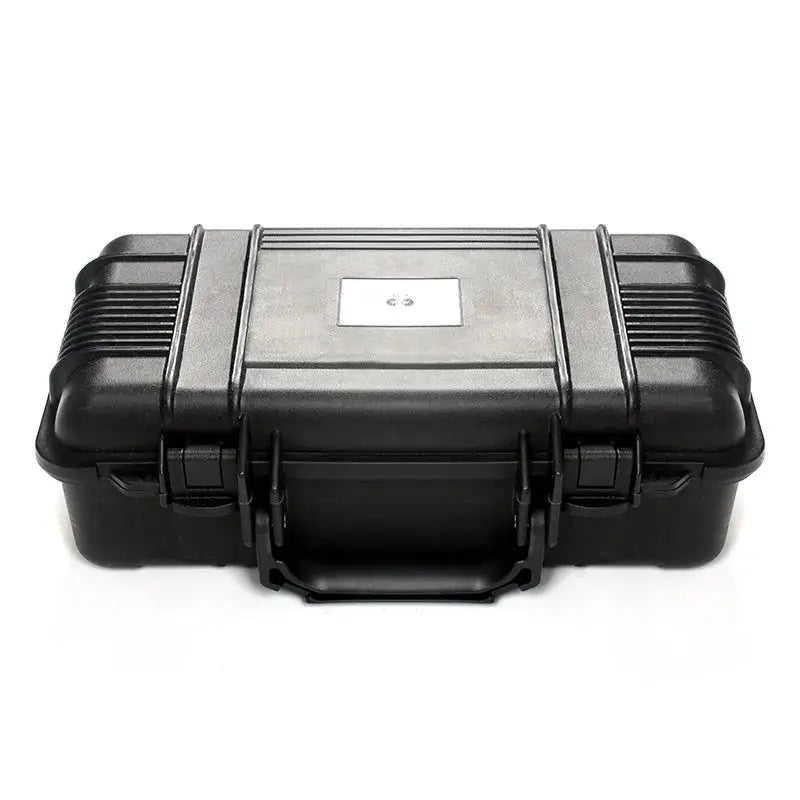Safety instrument tool box, black hard-plastic, waterproof and shockproof sealed case with sponge insert