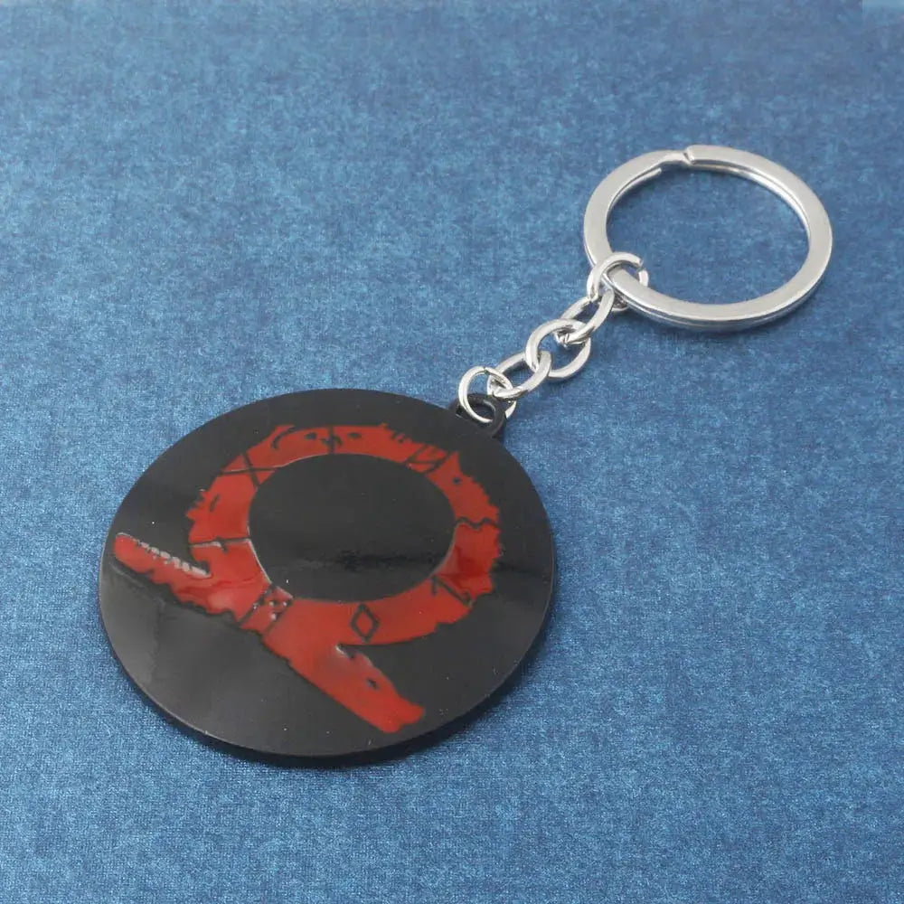 God Of War Kratos Sword Keychain Pendant Zinc Alloy Antique Silver Finish For Keys Backpacks And Bags