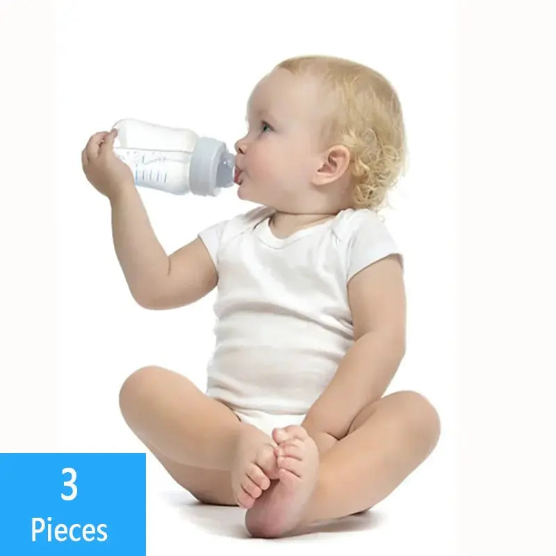 3 Piece Baby Bodysuit Set Cotton Summer Romper For Newborns Boys Girls Solid Color Jumpsuit Clothing