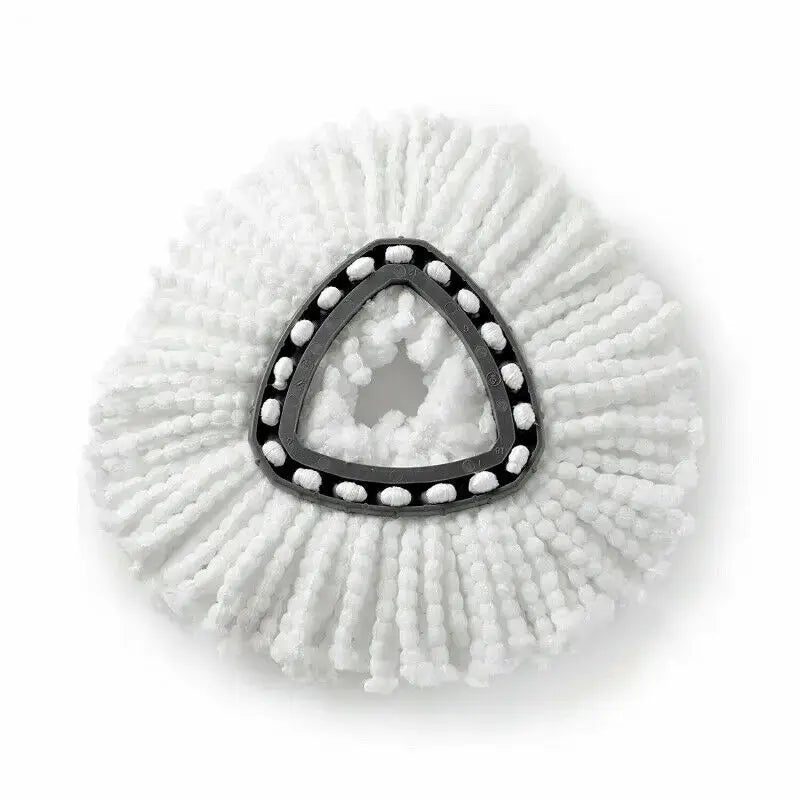 Replacement mop head for Easy Wring and Clean floor mop; Simples Market white microfiber turbo head
