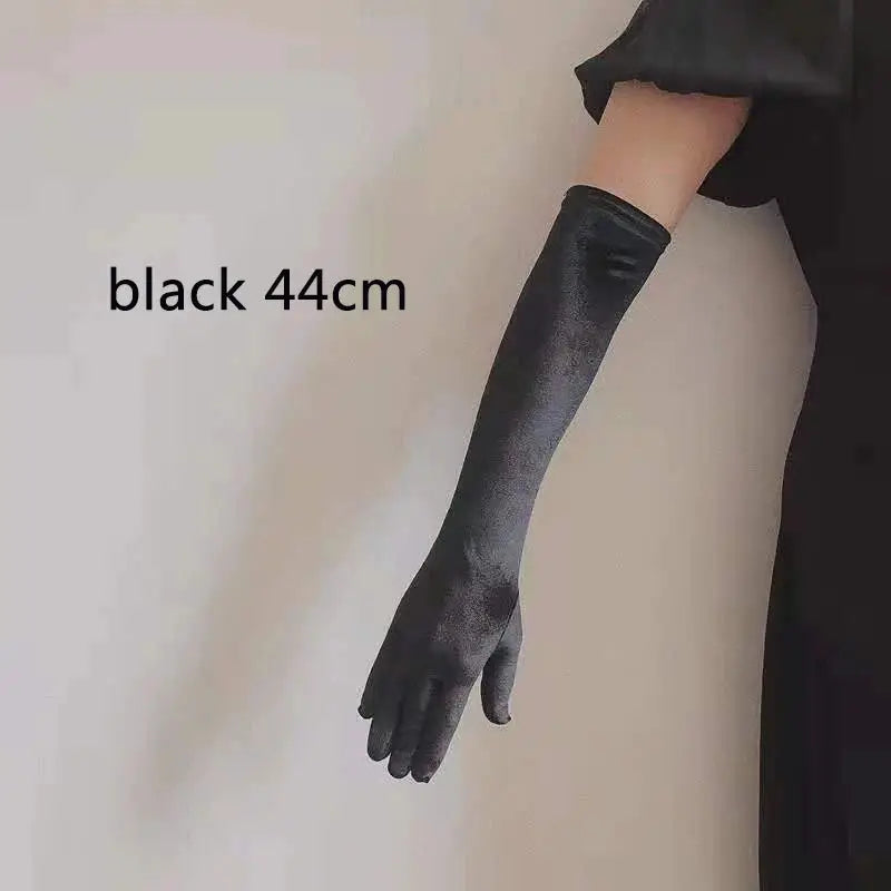 Velvet Gleam Luxury Velvet Evening Gloves For Women With Golden Accents Warm Autumn Winter Banquet Accessory