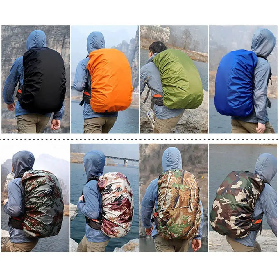 Practical Backpack Rain Shield Waterproof Dustproof Sun - protected Bag Shield Outdoor Camping Hiking Backpack Protective Cover - Simples Market