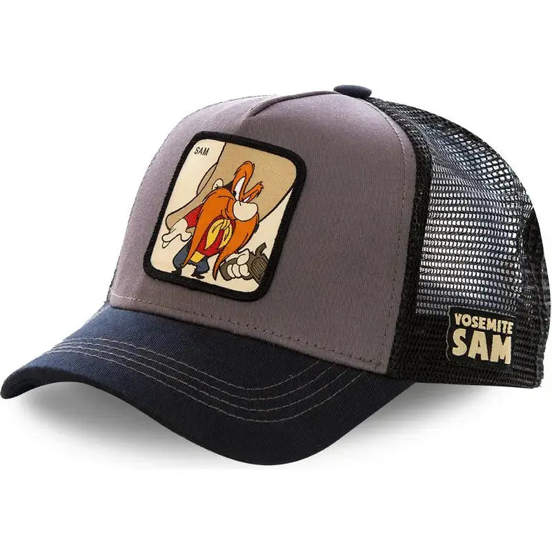 Unisex Anime Cartoon Patch Baseball Cap High Quality Trucker Hat Men Women Sun Shield