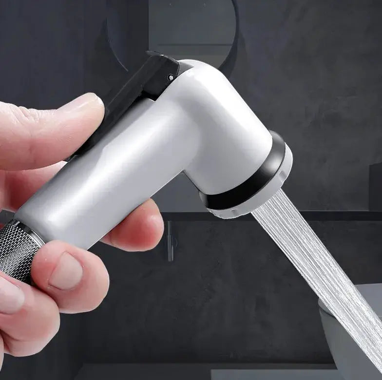 Simples Market handheld toilet bidet faucet with adjustable ABS silver spray nozzle and water stream

