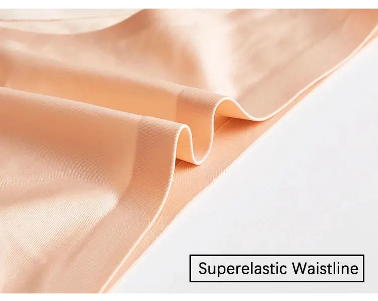 Women's peach ice-silk seamless thong underwear with superelastic waistline