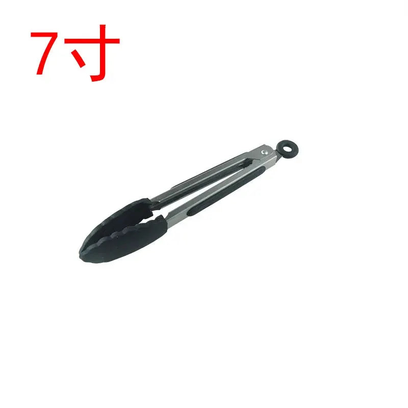7 9 12 Inch Silicone Tipped Stainless Steel Locking BBQ Tongs Non Slip Food Tongs For Cooking