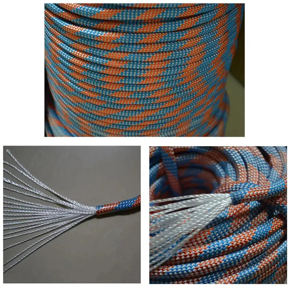 Desert And Fox Climbing Rope Outdoor Emergency Rope 9mm Diameter 10m 20m 30m 50m Wear Resistant High Strength Hiking