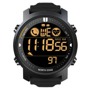 North Edge Men's Digital Watch Military Waterproof 50M Rugged Fitness Tracker With Heart Rate And Pedometer