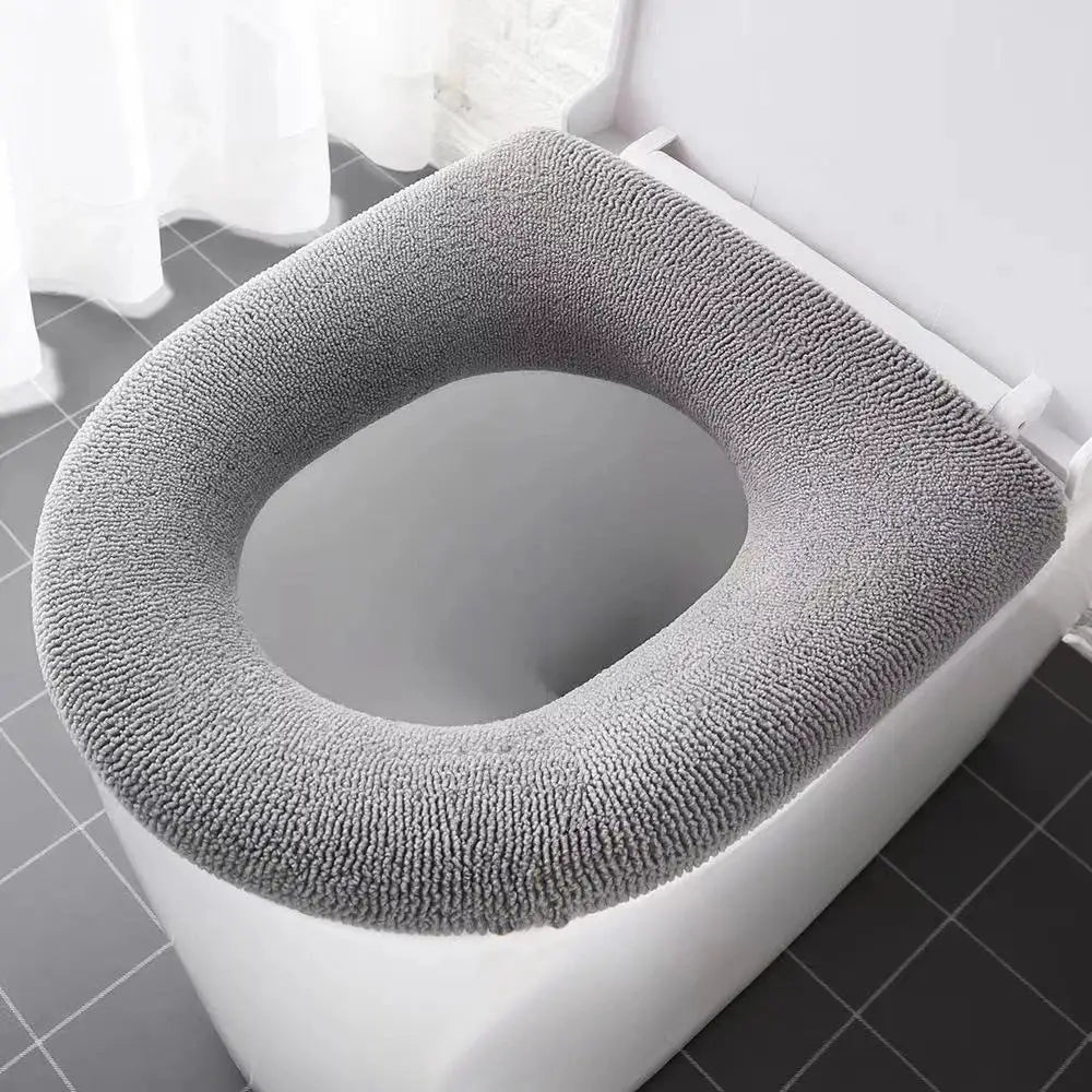 CozyNest Universal Pumpkin Pattern Toilet Seat Cover And Warm Mat Soft Hygienic Comfort For Most O Type Toilets