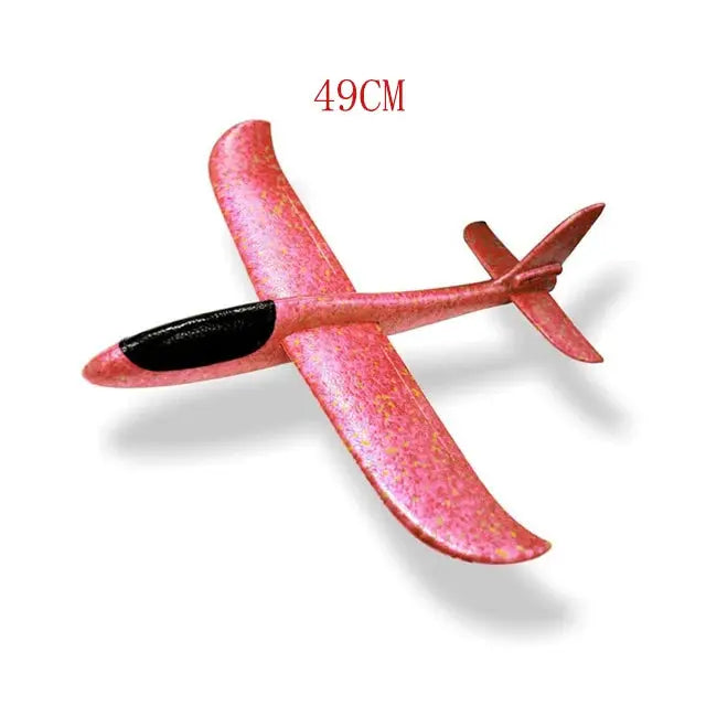 49CM Hand Throw Glider Plane Foam EPP Free Fly Breakout Aircraft For Outdoor Fun Party Game Gift For Kids